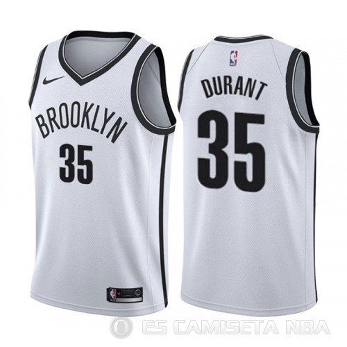 Camiseta Kevin Durant #35 Brooklyn Nets Association 2019-20 Blanco - Haga un click en la imagen para cerrar